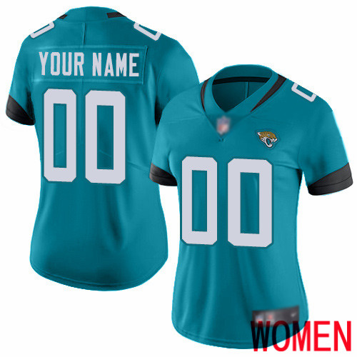 Limited Teal Green Women Alternate Jersey NFL Customized Football Jacksonville Jaguars Vapor Untouchable